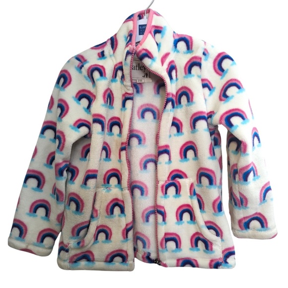 Happy Rainbows Fuzzy Fleece Zip Up - Picture 1 of 4